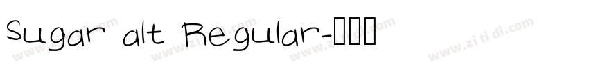 Sugar alt Regular字体转换